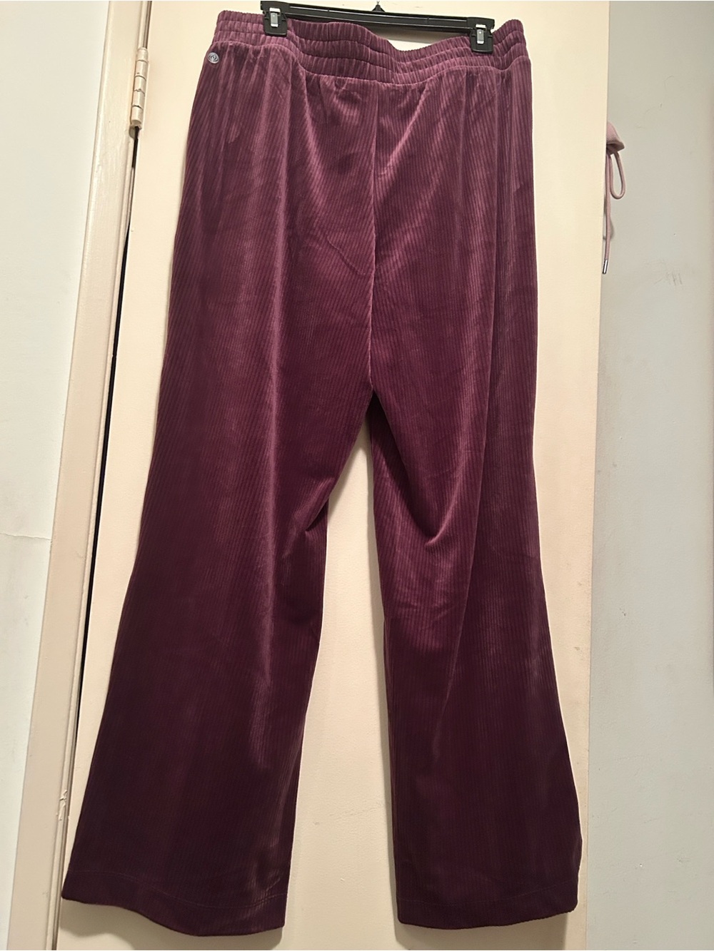 Apana Wide-Leg Corduroy Pants in Plum